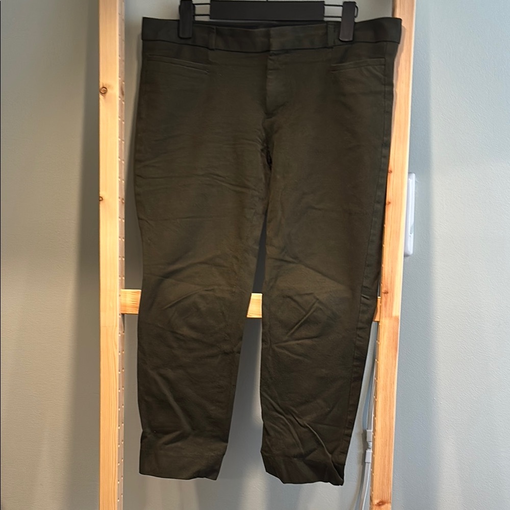 Banana Republic Green Cropped Ankle Pants